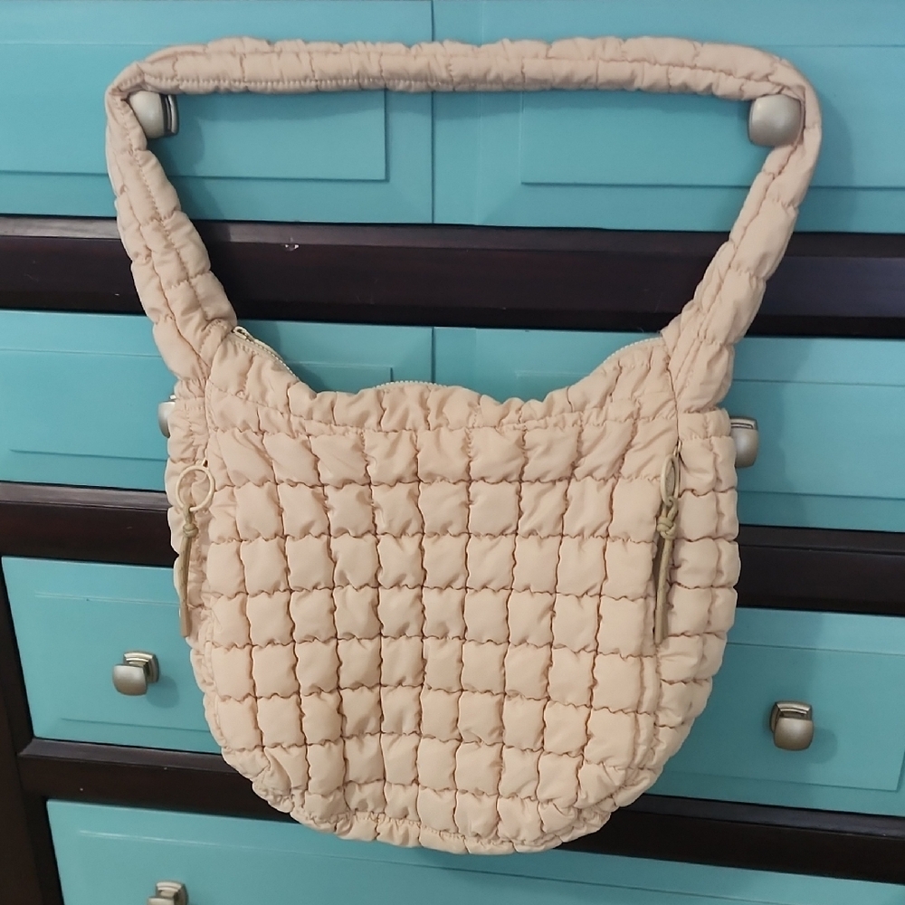 Urban Fit by Urban Cream Quilted Shoulder Bag